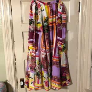 Full Length Colorful Full Skirt